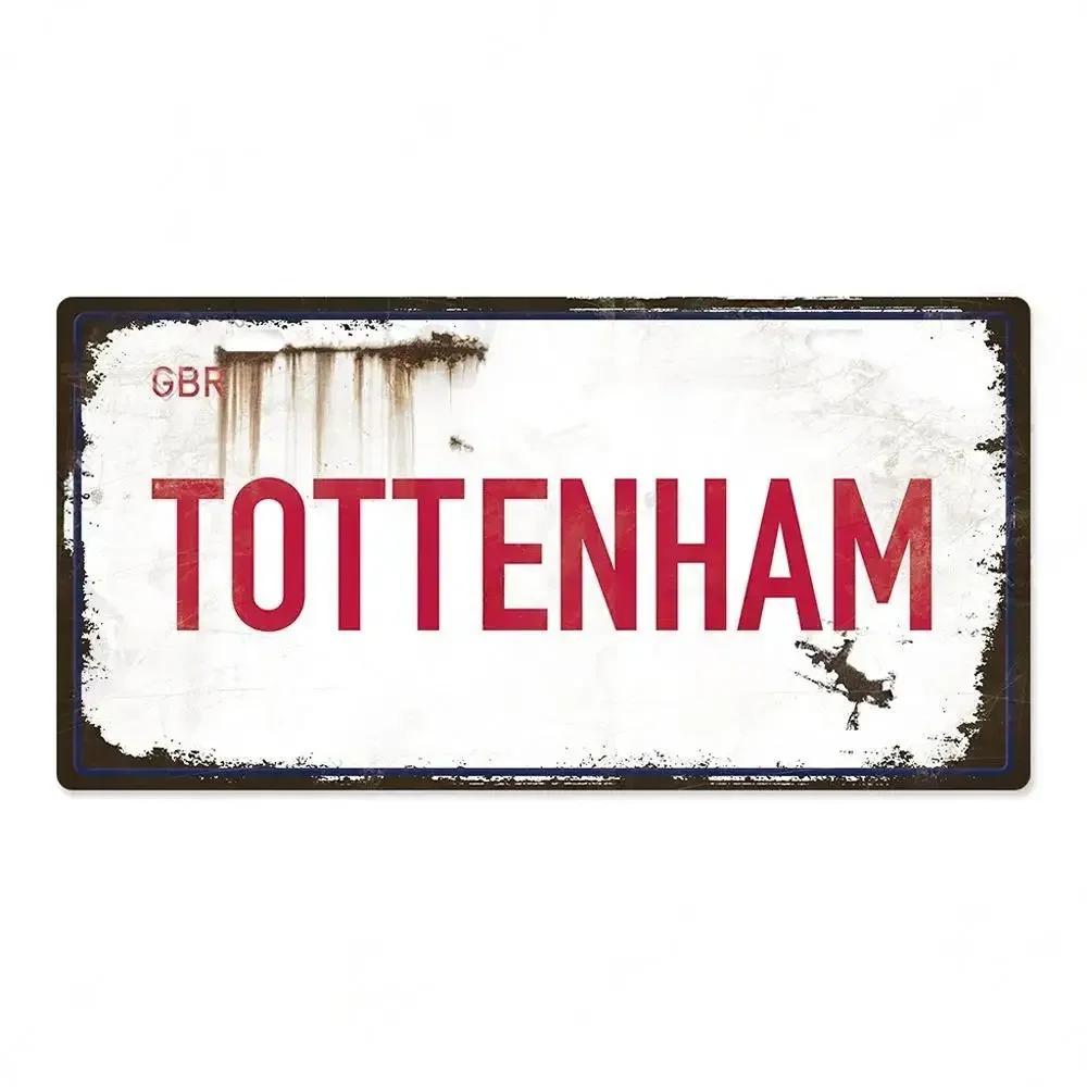 Vintage Famous City Metal Sign Licenses Plate Plaque Tin Sign for Man Cave Bar Pub Club Dad's Garage Workshop Wall Decoration