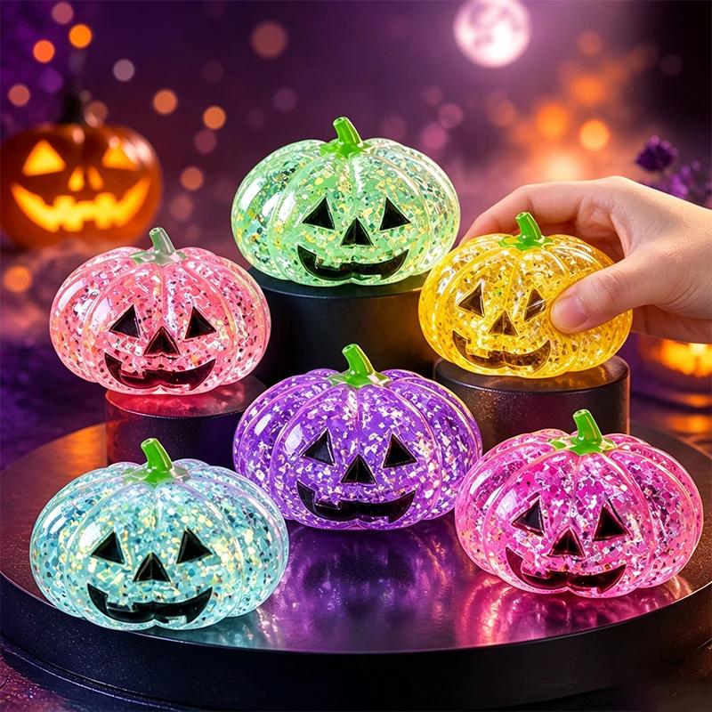 Pumpkin Maltose Pressure Ball Wet Toy for Relieving Stress, Soft and Slow Rebound Fidget Toy for Stress Relief Halloween Gift