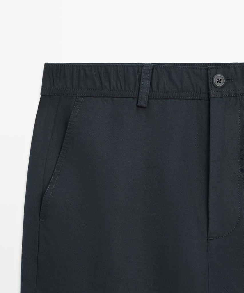 Masimodutti Cotton Linen Jogger Fit Pants