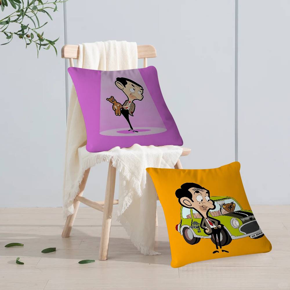 Federe per Cuscino Mr-Bean Versione Animata Biancheria da Letto per la Casa Copricuscino Decorativo Matrimonio Federa Super Morbida