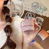 High Elasticity Basic Hair Rope Set Hair Ring Colorful Hair Scrunchies  Spring Summer