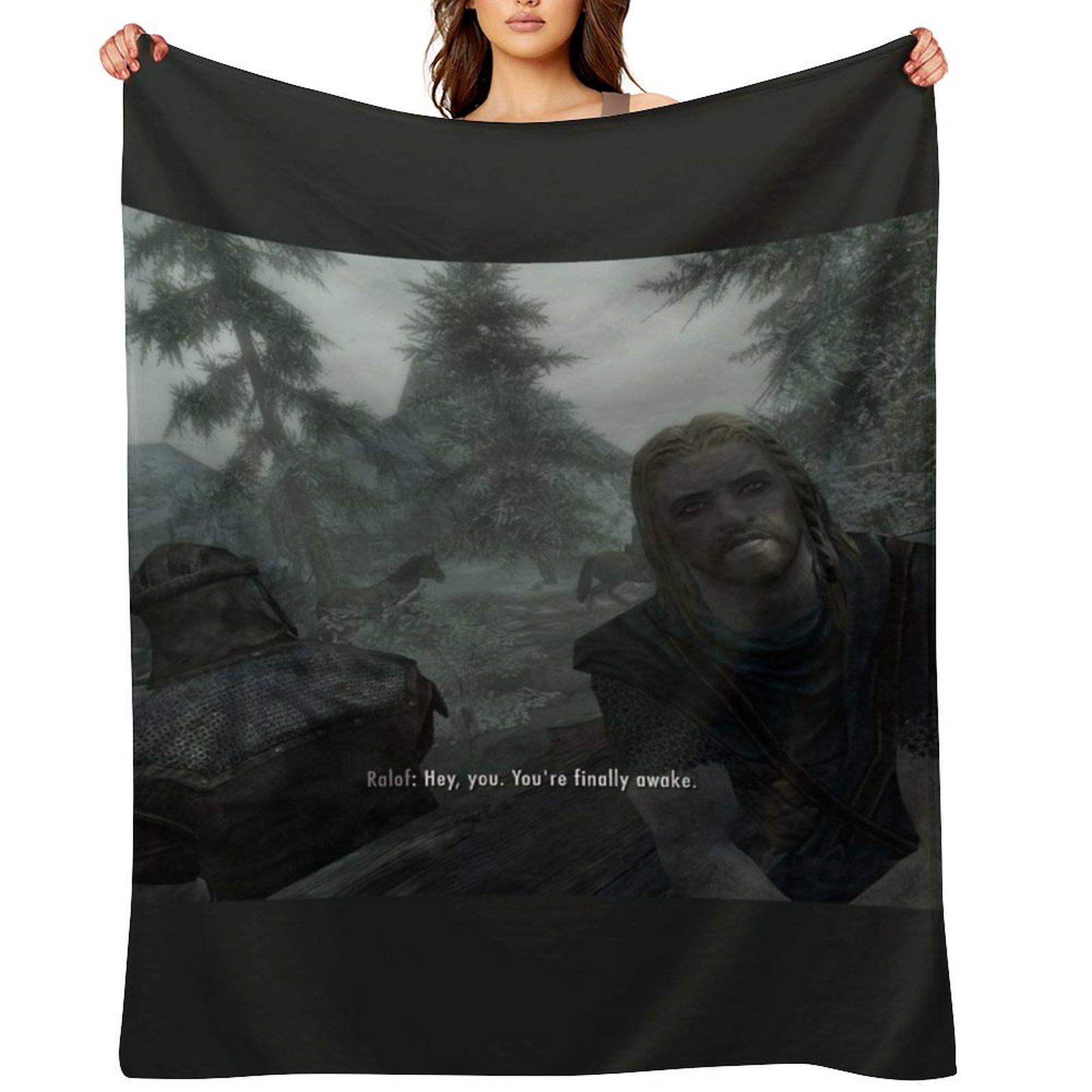 Hey you. Your finally awake. Throw Blanket for sofa Heavy For Baby Sofas Blankets 30x40in