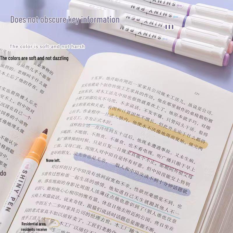Flash Multi-Color Fluorescent Markers: Perfect for Highlighting Student Notes and Key Points.