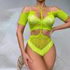 Neue Damenmode Sexy Neckholder Netwear Body Stocking Dessous-Sets