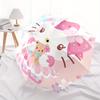 1 Stück Sanrio Hello Kitty & Blumenmuster Automatischer Regenschirm ist Modisch und Gut Aussehend, ein Tragbarer 3-Fach-Regenschirm, Geeignet für Reisen und den Alltag