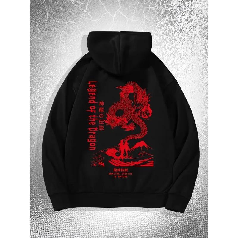 2025 Men's Hoodie Cool 3D Chinese Loong Printed Sweatshirt Men's Women's Casual Harajuku Street Clothing