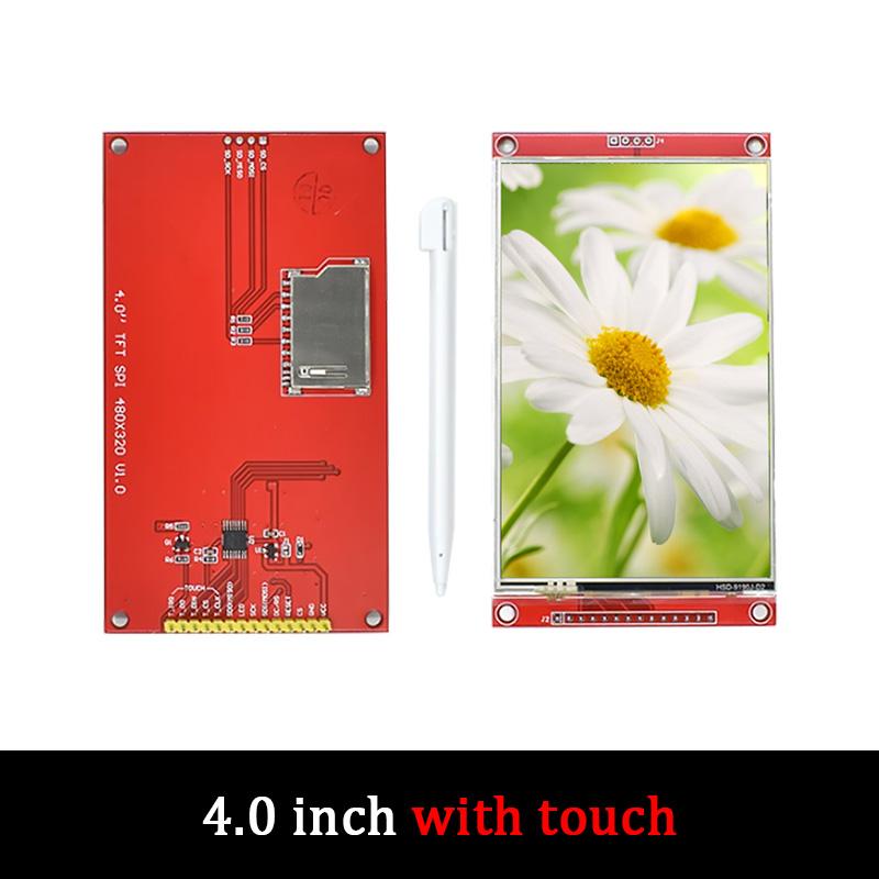 LIZAO 4.0 inch LCD 480*320 MCU SPI Serial TFT LCD Module Display Screen with Touch Panel Build-in Driver ST7796S