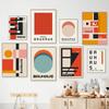 Astratta Bauhaus Manifesti espositivi Moderni geometrici Giappone Nordic Wall Art Canvas Painting Stampe Immagini per la decorazione del soggiorno