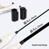 Lion Big Dual-Tip Waterproof Marker for Art & Outlining - Oil-Based with Slanted and Round Tips