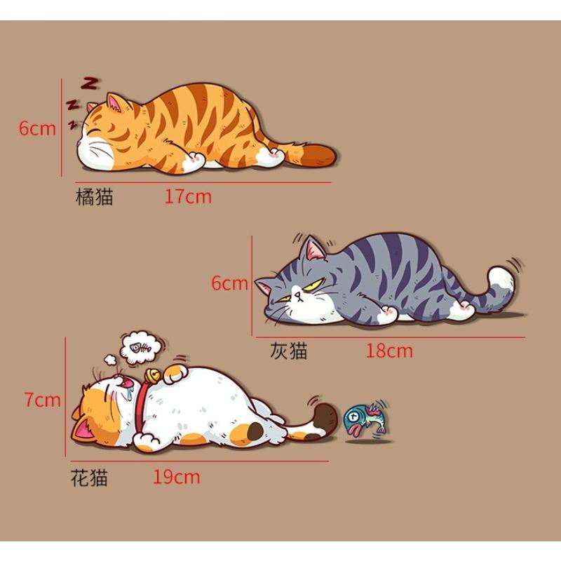 Car Stickers Styling Creative Cartoon Fun Cats  Auto Window Decals DIY Cars Motorbikes Decoration Vinyl Body Stickers