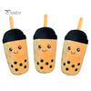 Plush Milk Tea Pet Toy Built-in Sound Bite-resistant Pet Doll Stress Relieve Teeth-grinding Interactive Dog Chew