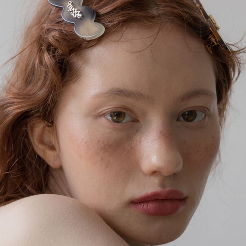 

MERRYMOTIVE Hygge message marble hairpin (2colors) Brown