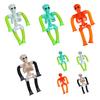 Tubes Skeleton Fidget Toys for Kids Glow-in-the-Dark Telescopic Suction Cup Toy Stress Anxiety Relief Bendable Joints Figures Halloween Decorations