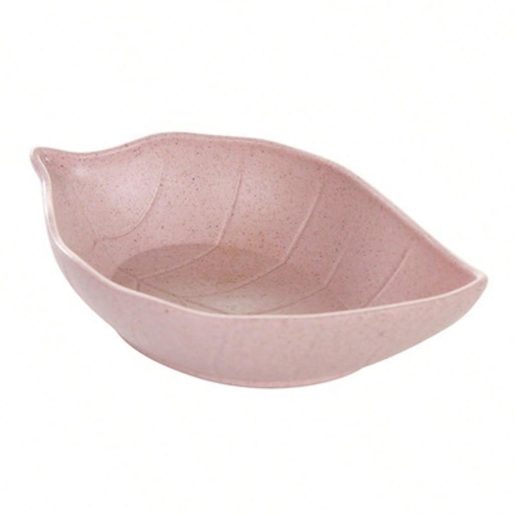 New Nordic Style Leaf Small Plate Food Grade Wheat Straw Seasoning Plate Kitchen Vinegar Bowls Soy Sauce Plates Snack Plates