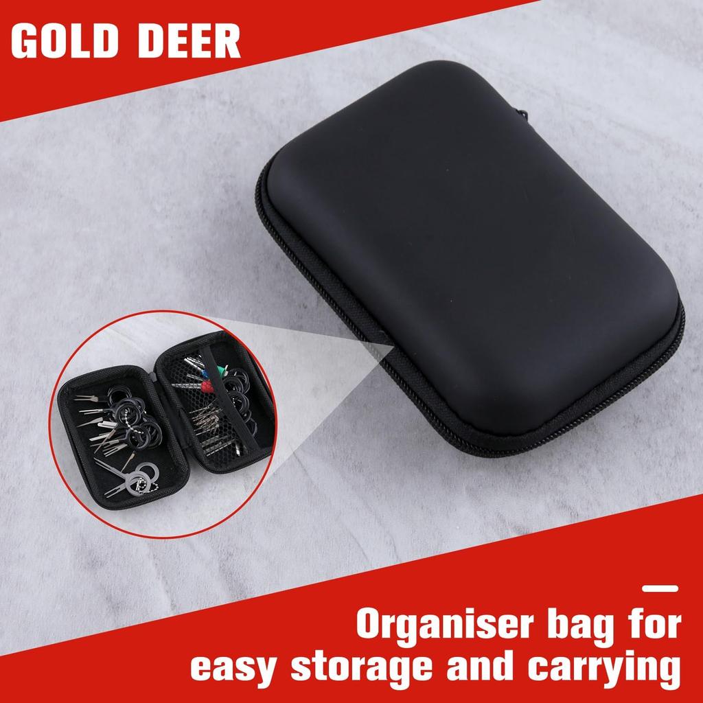 GOLD DEER 41 Piece Set Terminal Removal Tool Kit, Pin Disassembly Tool Kit, Car