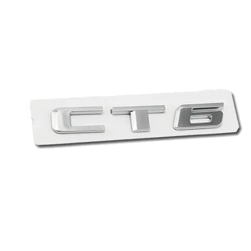 For Cadillac CT6 25T 28T 40T AWD ABS Car Front Grille Emblem Rear Trunk Cover Badge Auto Tail Displacement Sticker Accessories