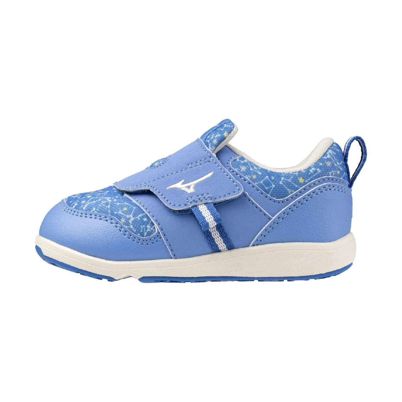 

Mizuno Premore Infant 2 Kids Shoes, Sizes 13-16cm, Athletic Shoes for Boys and Girls, Marine Blue x Off-White, Size 16.0cm