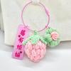 Wool Knitting Peach Keychain: Cute Creative Pendant for Student Backpacks & Gifts