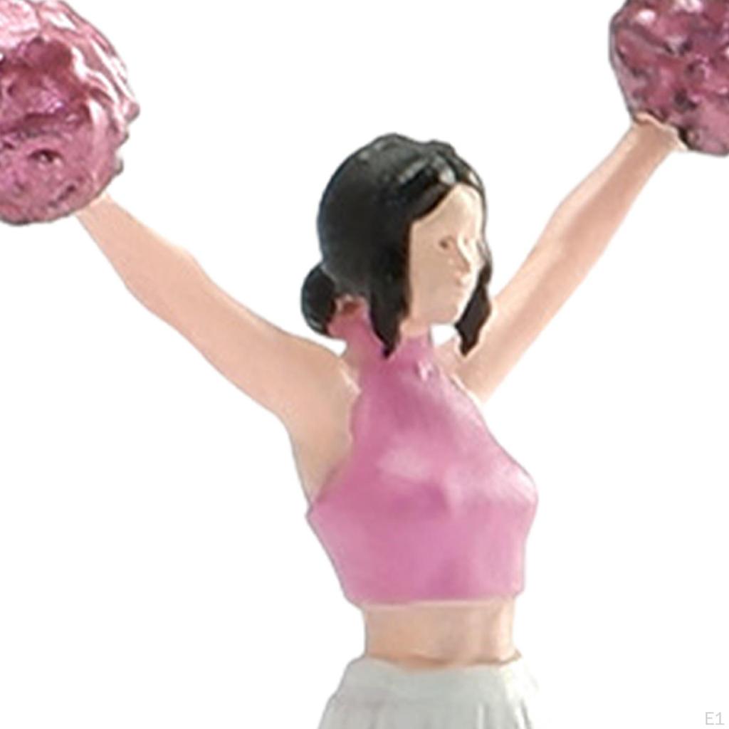 1/64 Cheerleader Figure for Micro Landscape DIY Scene Train Layout
