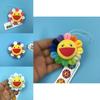 Premium Flower Takashi Murakami Kiki Kaikai Plush Pendant Colorful Brooch For Collectors