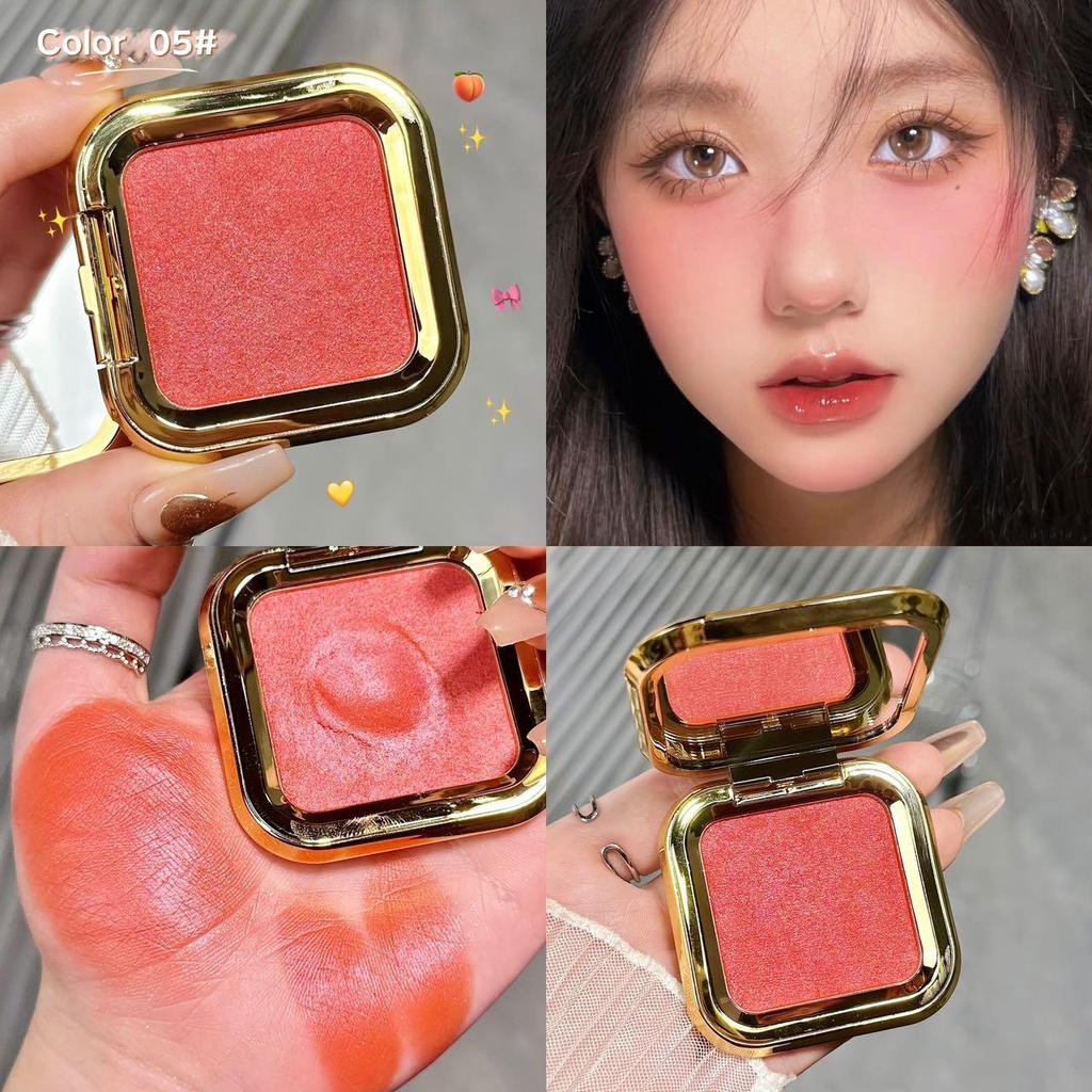 Matte 3D Blush In Apricot Brown - Low Saturation Nude Makeup for Beginners and Influencers