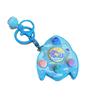 Creative Luminous Cartoon Rocket Game Console Keychain with Sound Effects & Claw Machine Decompression Pendant Gift