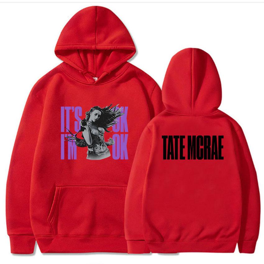 Tate Mcrae It'S Ok I'M Ok Hoodies Men Women Hooded Pullovers