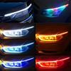 2X 60Cm Rgb Sequential Led Daytime Running Lamp Drl App Bluetooth Remote Control