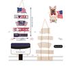 Day Independence Exclusive Wooden Hanging Decorations With Usa Flag Design Celebrations For