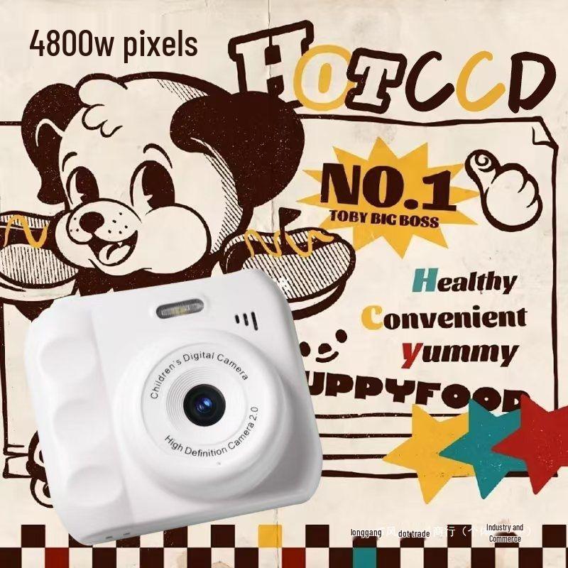 Cute HD Dual Camera for Students: Digital Polaroid Capable of Photos and Mobile Transfer