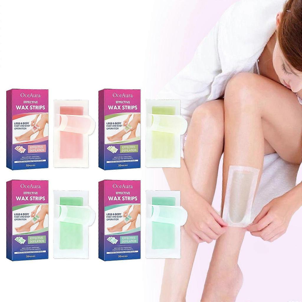 Scented Hair Removal Wax Paper Series Gentle and Refreshing Skin Smoothing Body Hair Removal Wax Strips Citrus Scent