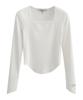 VIVACIOUS Square Neck Tee_2Colors