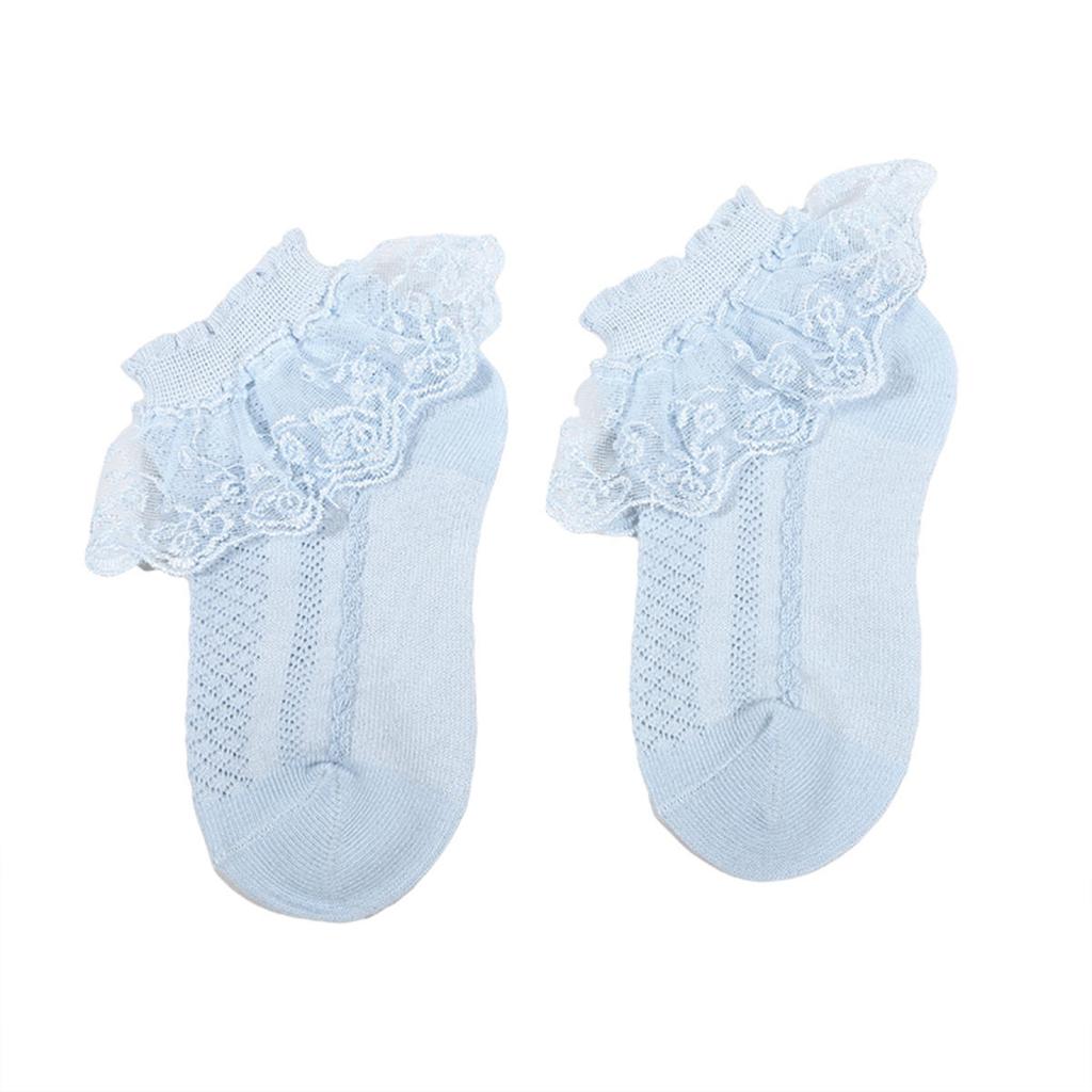 Baby Girls Kids Socks Lace Ruffle Princess Mesh Children Short Breathable Cotton  Dance Toddler Socks