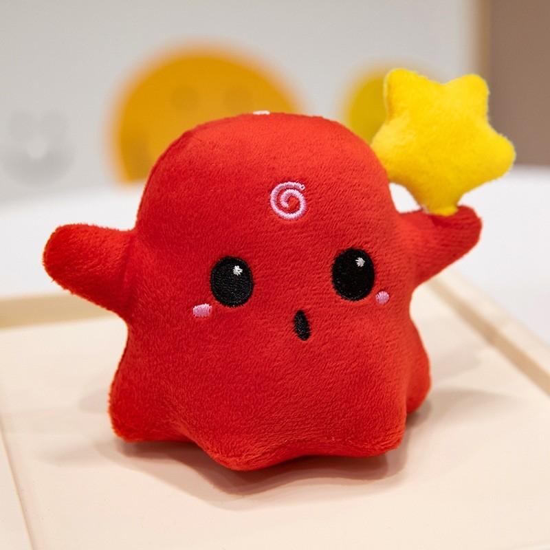 Charming Ghost Plush Backpack Accessory In Various Colors Soft And Cute Short Plush Toy