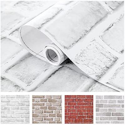 Tegeltapet avdragbar och självhäftande för sovrum Faux Brick Köksluckor Heminredning Väggdekaler Papel De Parede Stickers Muraux