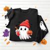 Women's Casual Halloween Hoodie Pullover Sweatshirt Long Sleeve for Holiday Party and Everyday Wear