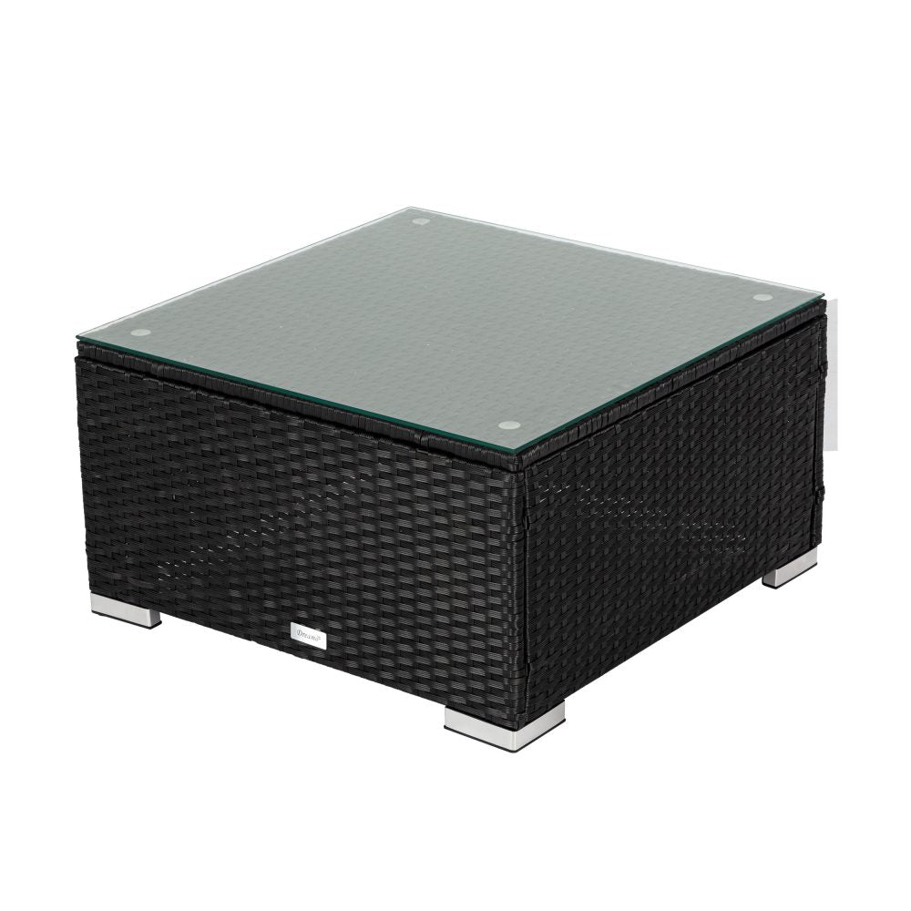 Patio Furniture Sets Modular Outdoor Lounge Set – 9Pcs Sofa, Armchairs And Coffee Table