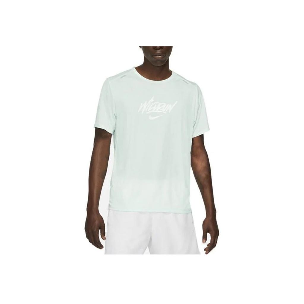 Nike Rise 365 Wild Run Running Casual Short Sleeve T-Shirt Men Tops Fresh-Green DA1169-394