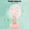 Portable Folding Fan 3   Wind Speed USB Powered Rechargeable Rotatable Handheld Desktop Small Fan