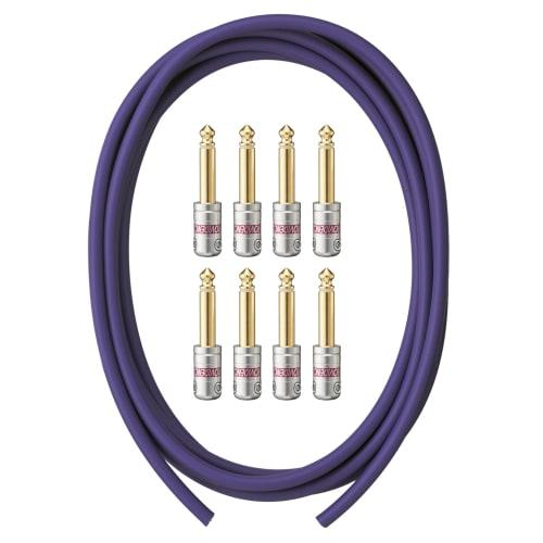 Providence P203 Solderless Patch Cable, 2m, with 8 S-Plugs (Cable and Plug Set)