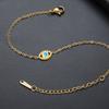 Teamer Blaue Zirkonia Teufelsauge Armband Damen Edelstahl Goldfarbe Armband Spiritueller Schmuck Geburtstagsgeschenk Großhandel