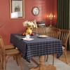 Amazon American Yarn-Dyed Polyester-Cotton Plaid Decorative Coffee Green Coffee Table Tablecloth Dining Table Cloth