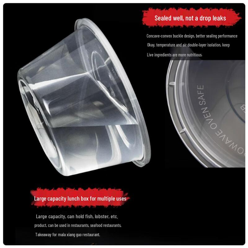 Shengbi Lai Disposable Plastic Round Takeaway Containers