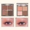 HDKD Four-Color Eyeshadow Palette: Pearlescent Matte, Trendy for Beginners.