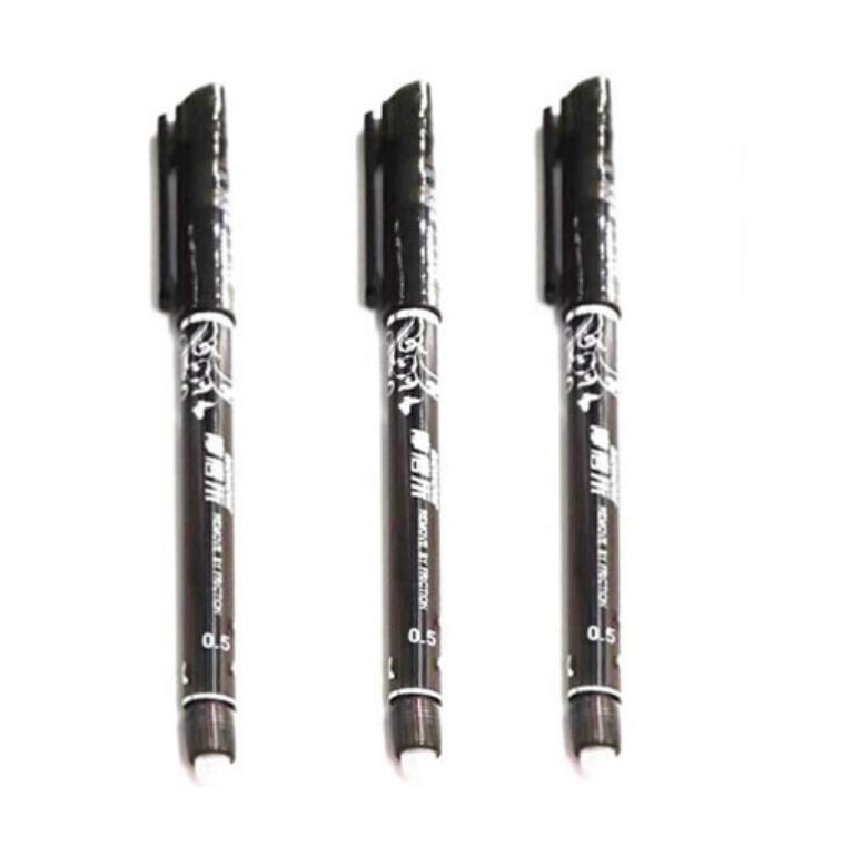 Стираемые гелевые ручки, 3 шт 3pcs чёрный