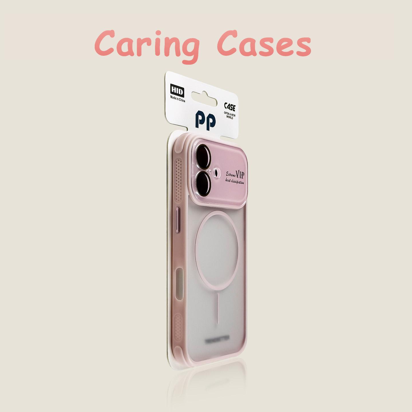 

For iPhone 17 Pro Max Case Ivory Large Window Magnetic Silky Lens Ring Protective Design with iPhone 16 15 14 13 12 11 iPhone Air рожевий