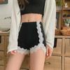 Women's Summer Lace Trim Anti-Exposure Ice Silk Safety Shorts