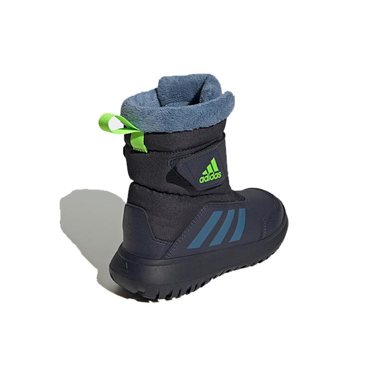 Adidas WINTERPLAY C Slip Resistant Abrasion Resistant Thermal Kids' Boots Black Blue Children Aged 3 7 Years Old GZ6796