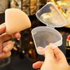 5/10pcs Triangle Powder Puff Storage Case - Shatterproof & Dustproof,Stylish Transparent Container for Anti-Pollution Protection