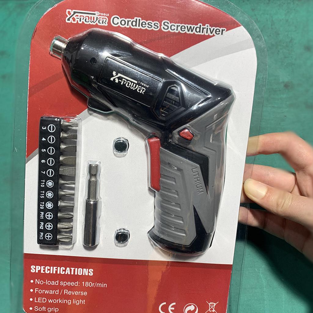 Mini Electric Screwdriver Fashionable for Smart 3.6V Cordless Screwdriver Power Tool Battery Drill Repair Household DIY